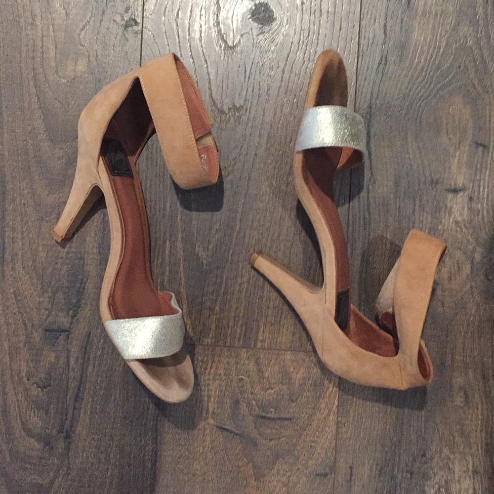 Jeffrey Campbell foxtrot sandal glitter heels